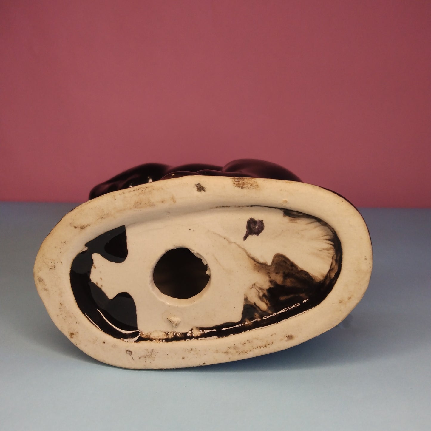 Vintage ceramic black unicorn