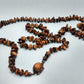 Vintage polished tigers eye chip necklace