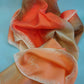 Vintage peach and bronze scarf Vera Nuemann