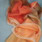 Vintage peach and bronze scarf Vera Nuemann
