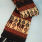 Modern handmade Peruvian alpaca scarf