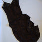 90s gold label Victoria's secret long black slip