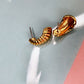 Vintage Monet gold tone shell stud earrings