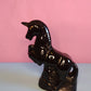 Vintage ceramic black unicorn
