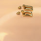 Vintage gold tone drop earrings