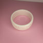Vintage plastic ivory color bangle