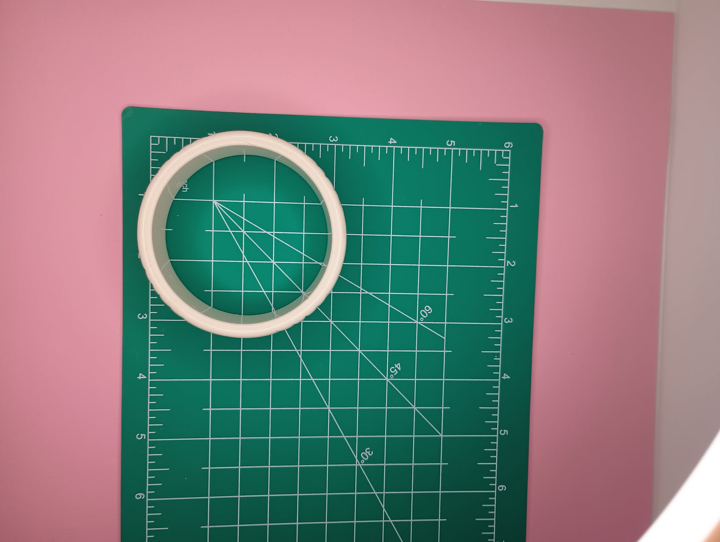 Vintage plastic ivory color bangle
