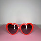 MODERN red heart shaped sunglasses *FREE SHIPPING