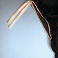 Vintage 1980s black velvet babydoll dress with ivory satin trim
