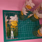 Set of 4 vintage daffodil glasses